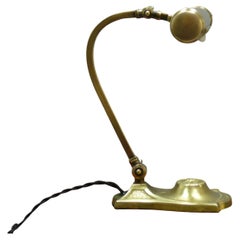Art Deco Brass Piano Lamp, 1920s