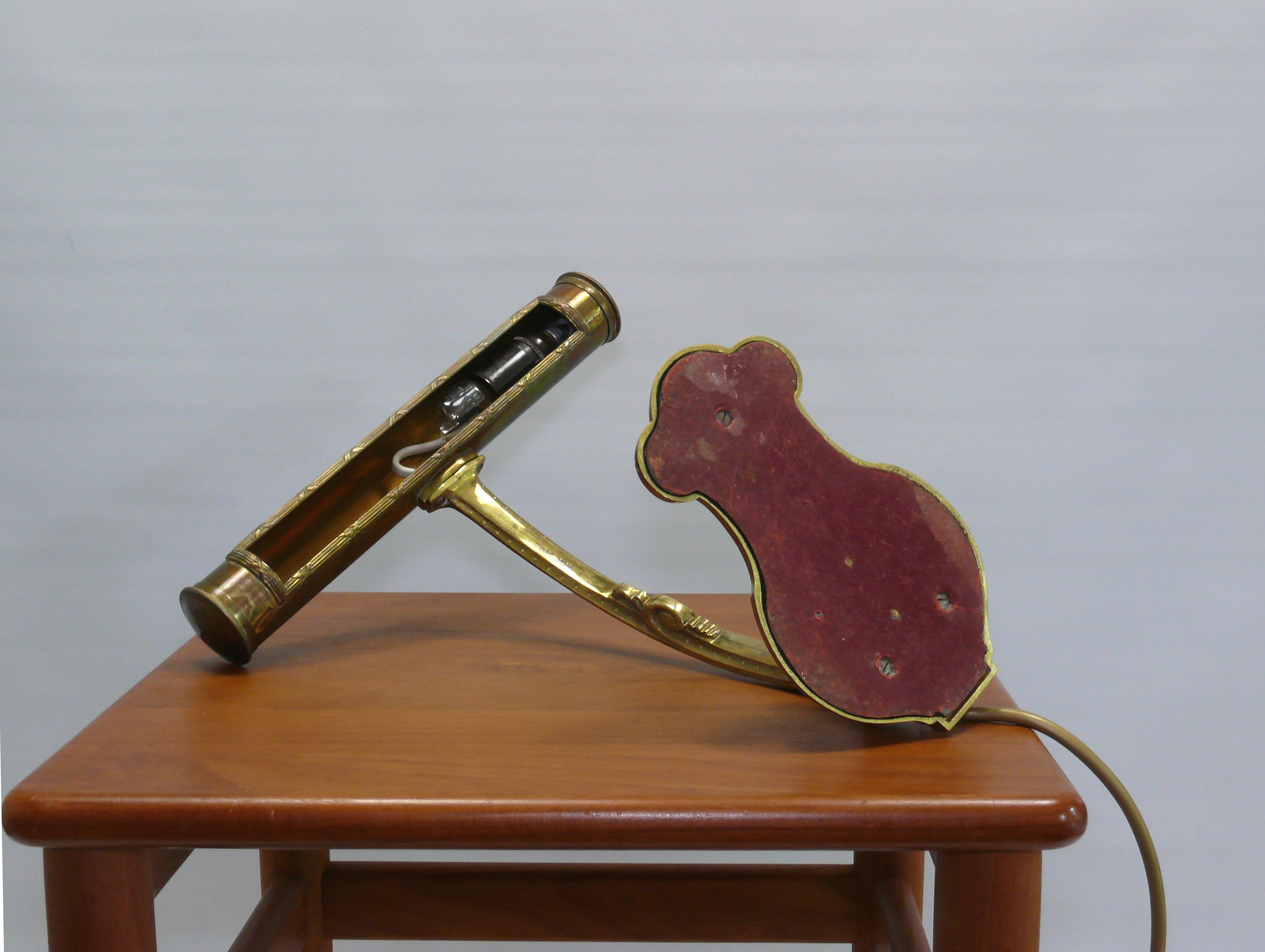 Art Deco Brass Piano Lamp, 1930s 6