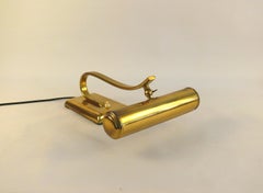 Art Deco Brass Piano Lamp, 1930s