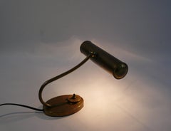 Art Deco Brass Piano Lamp, 1930s
