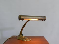 Art Deco Brass Piano Lamp, 1930s