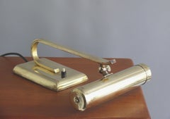 Art Deco Brass Piano Lamp, 1930s