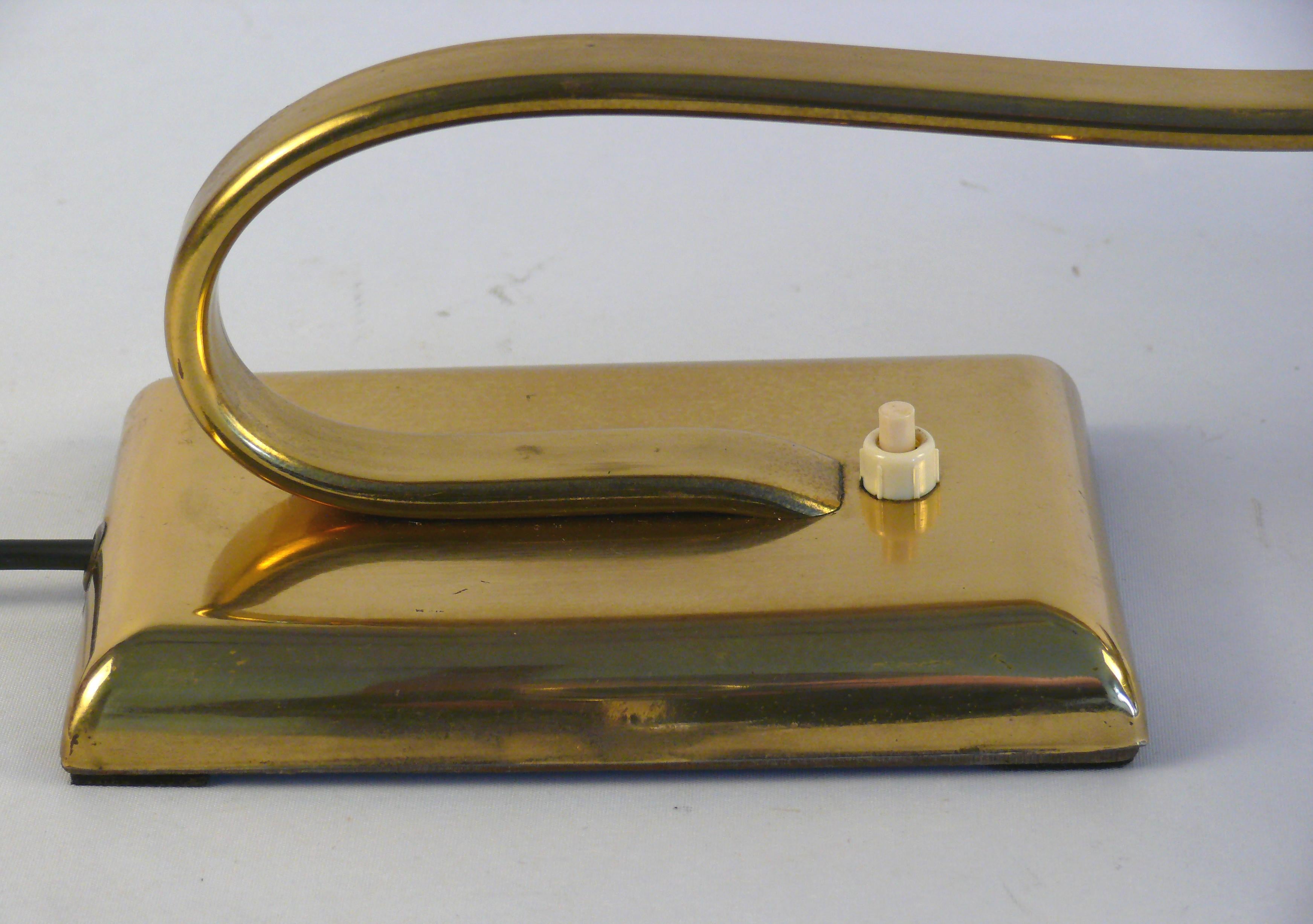 Art Deco Brass Piano Lamp, 1930s 3