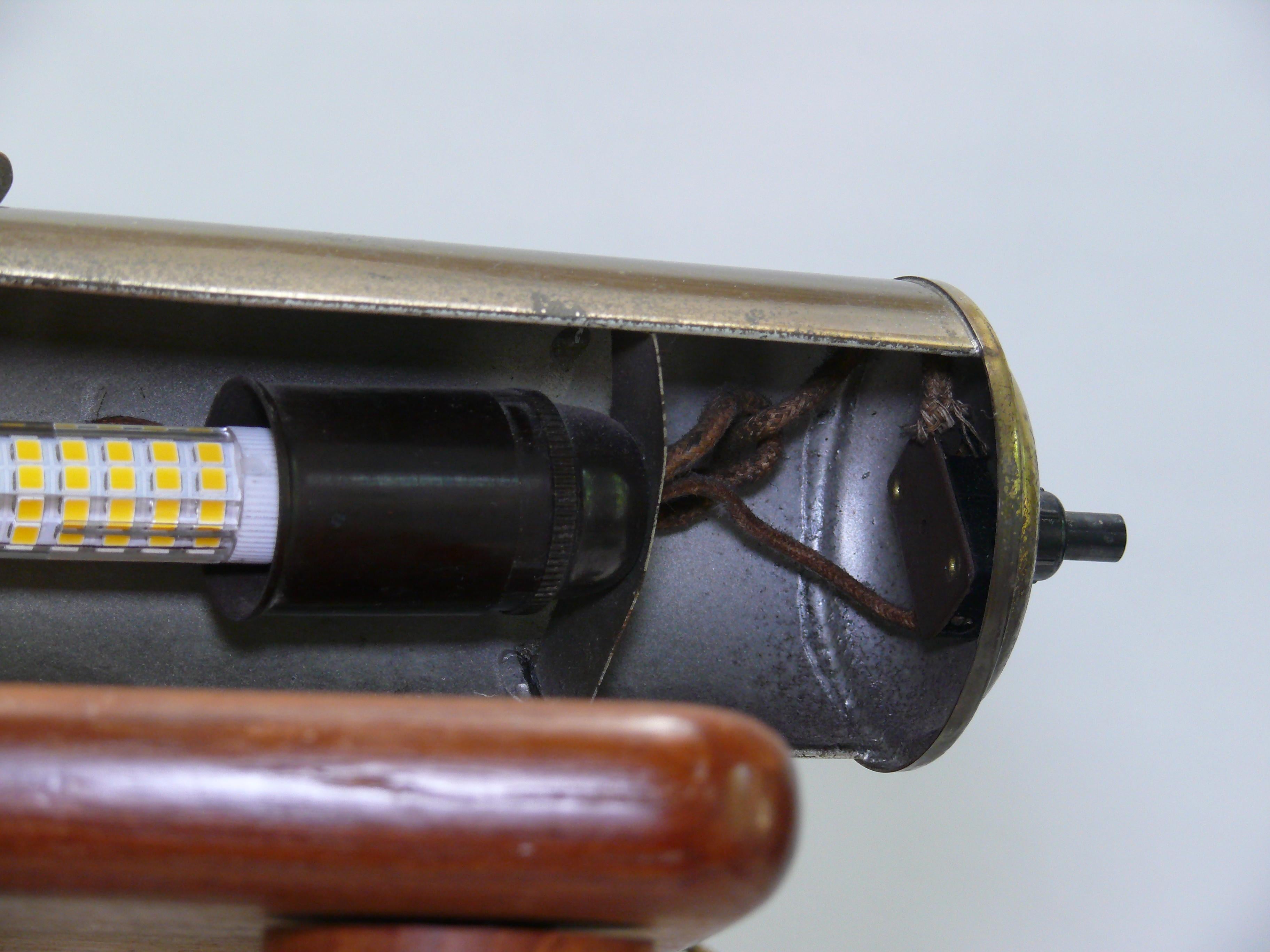 Art Deco Brass Piano Lamp, 1930s 2