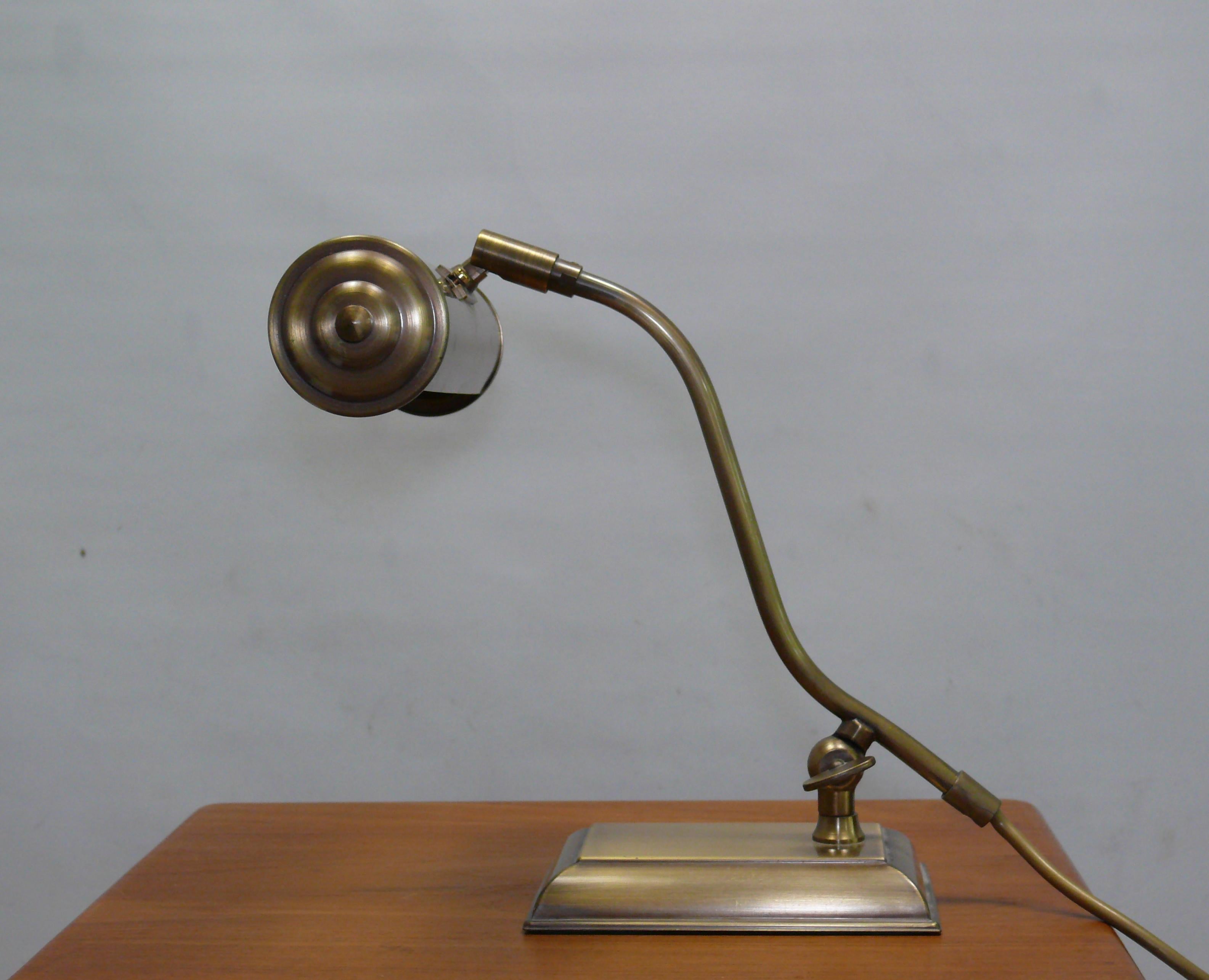 Art Deco Brass Piano Lamp, Soelken - Germany, 1970s 2