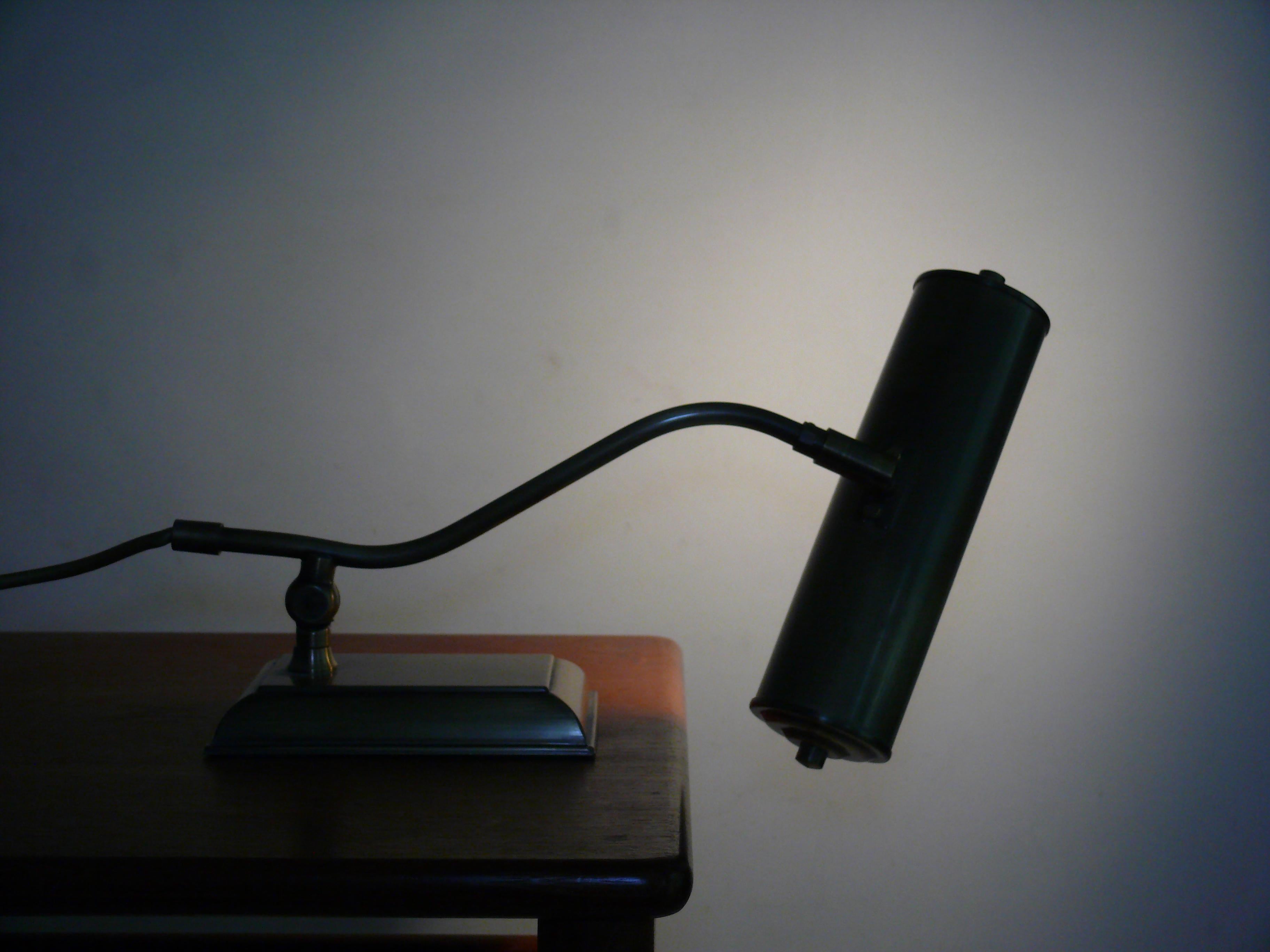 Art Deco Brass Piano Lamp, Soelken - Germany, 1970s 3
