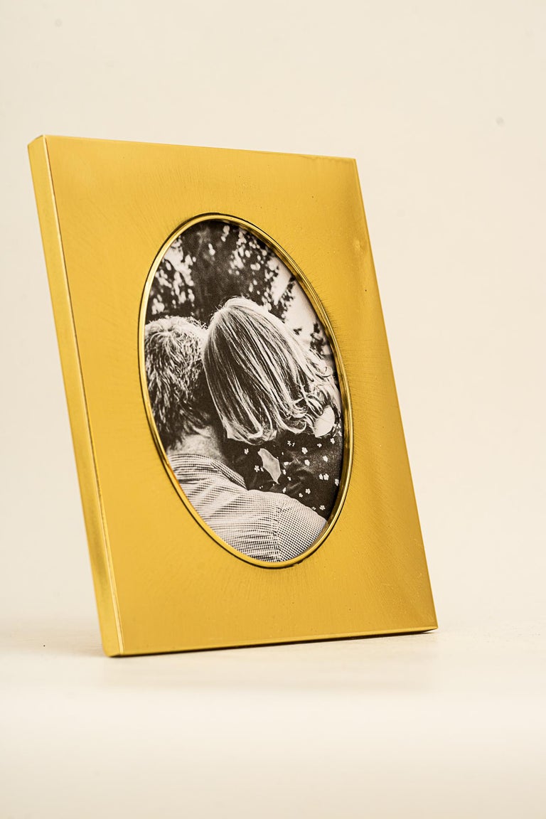 Art Deco Brass Picture Frame around 1920s For Sale at 1stDibs