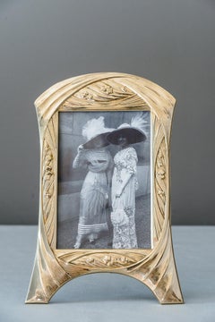 Art Deco Brass Picture Frame, circa 1920s
