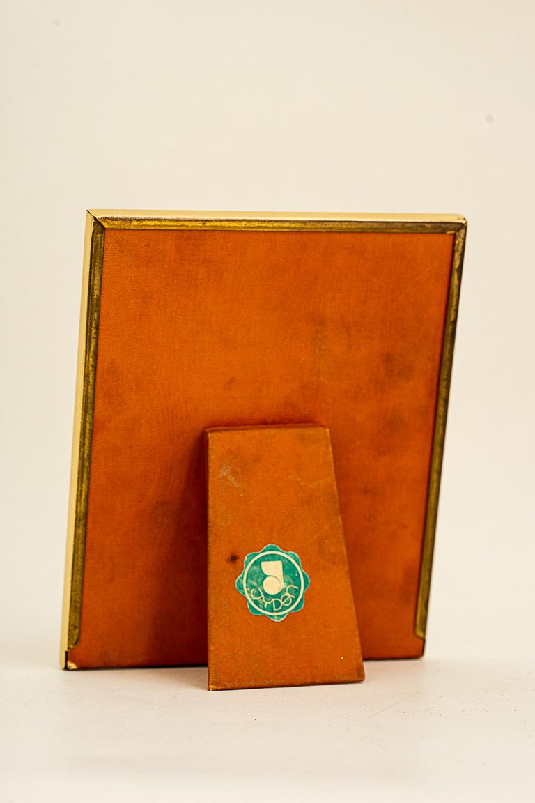 Art Deco Brass Picture Frame around 1920s For Sale at 1stDibs