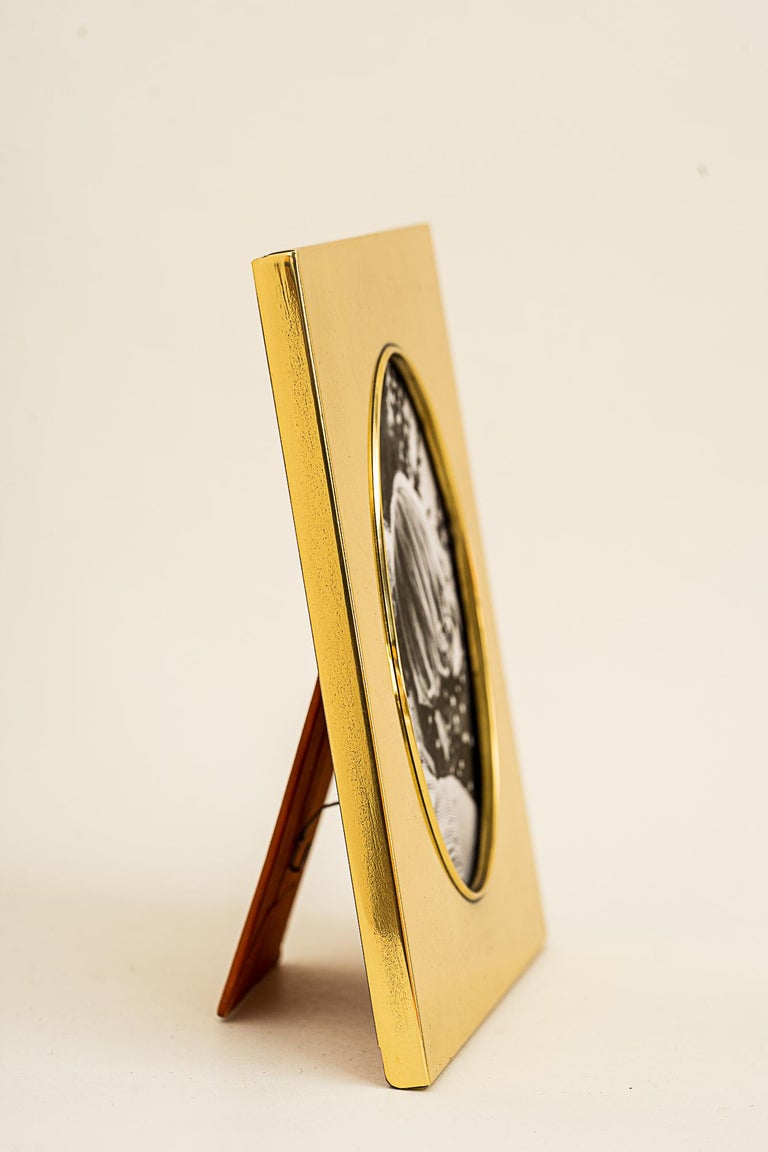Art Deco Brass Picture Frame around 1920s For Sale at 1stDibs