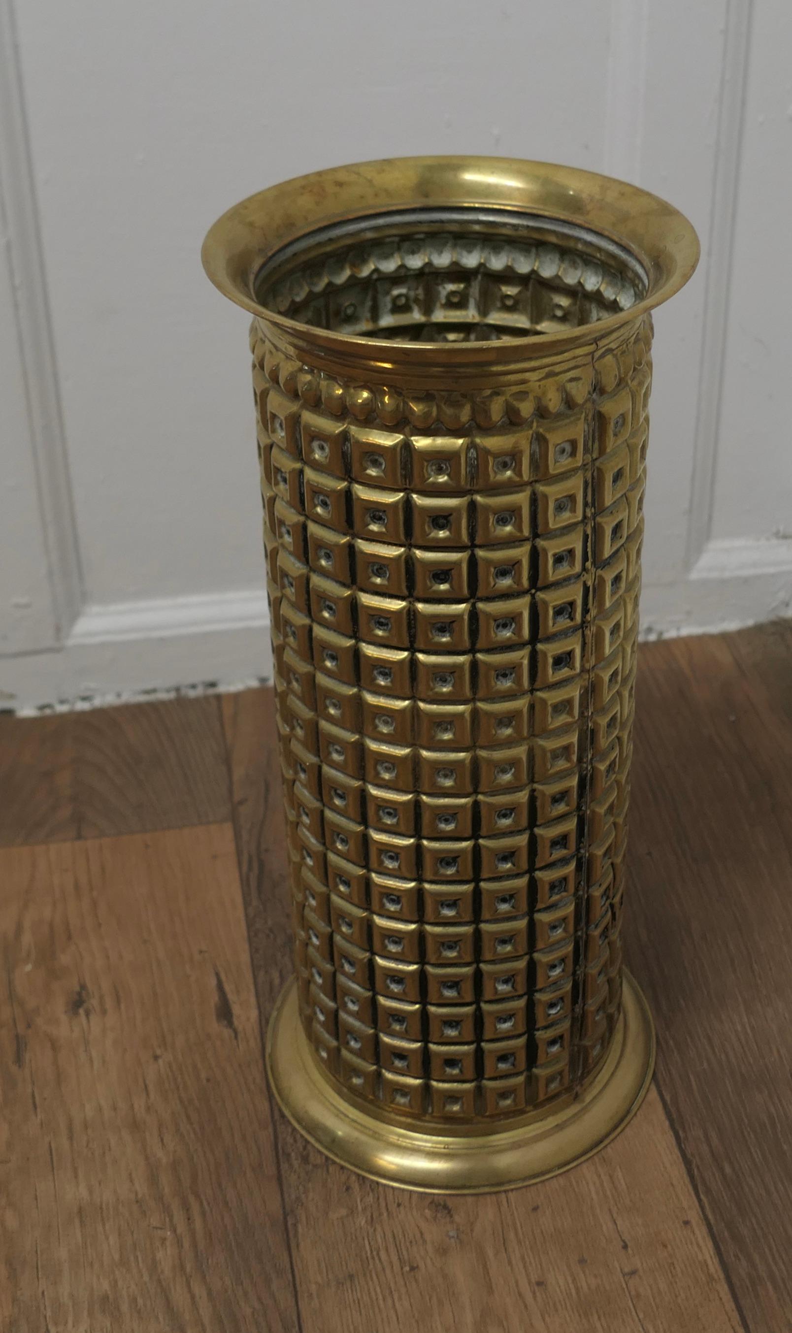Early 20th Century Art Deco Brass Stick Stand, Umbrella Stand  A very good quality piece 