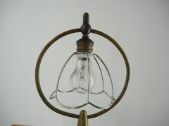 Art Deco Brass Table Lamp, 1930s