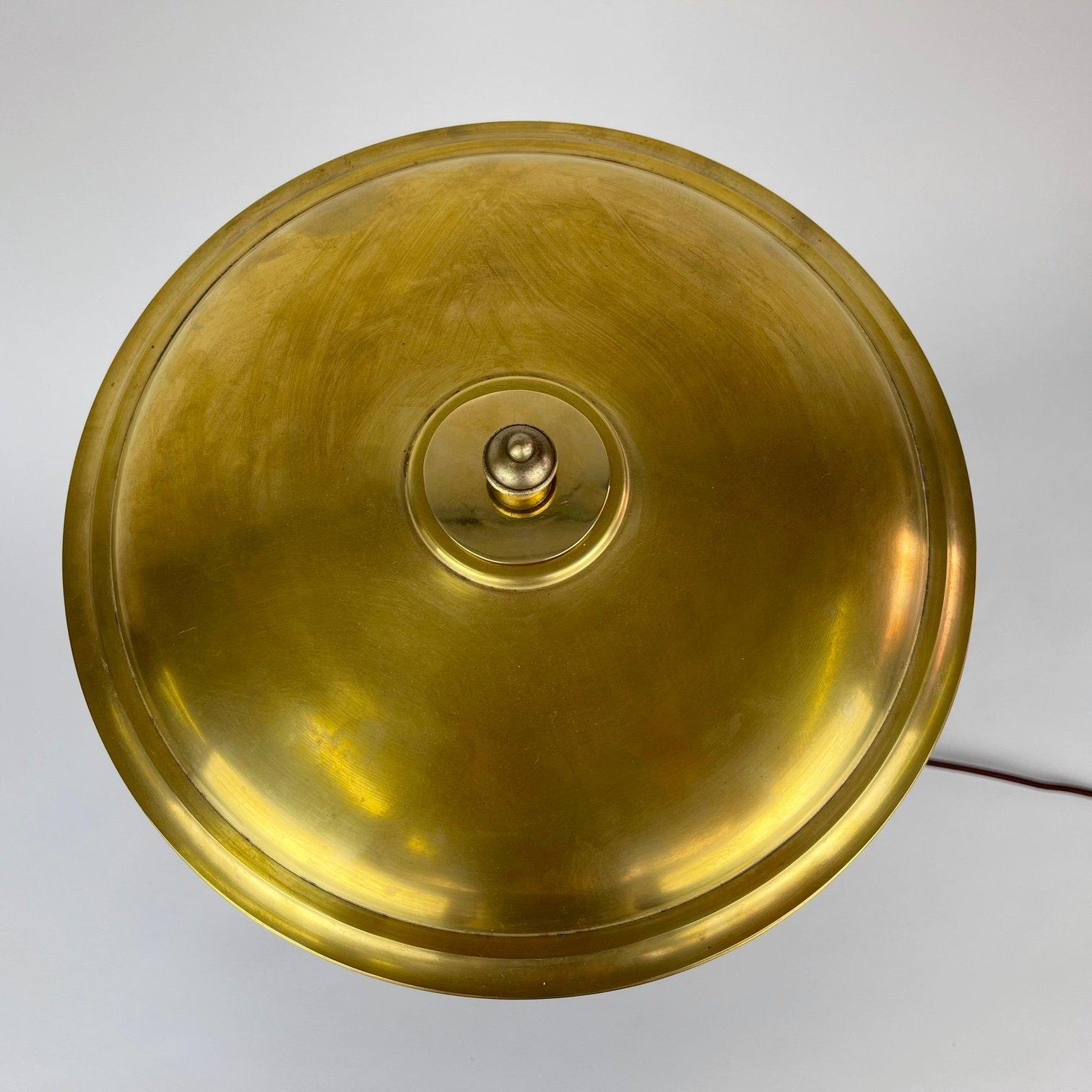 20th Century Art Deco Brass Table Lamp, 1930's For Sale