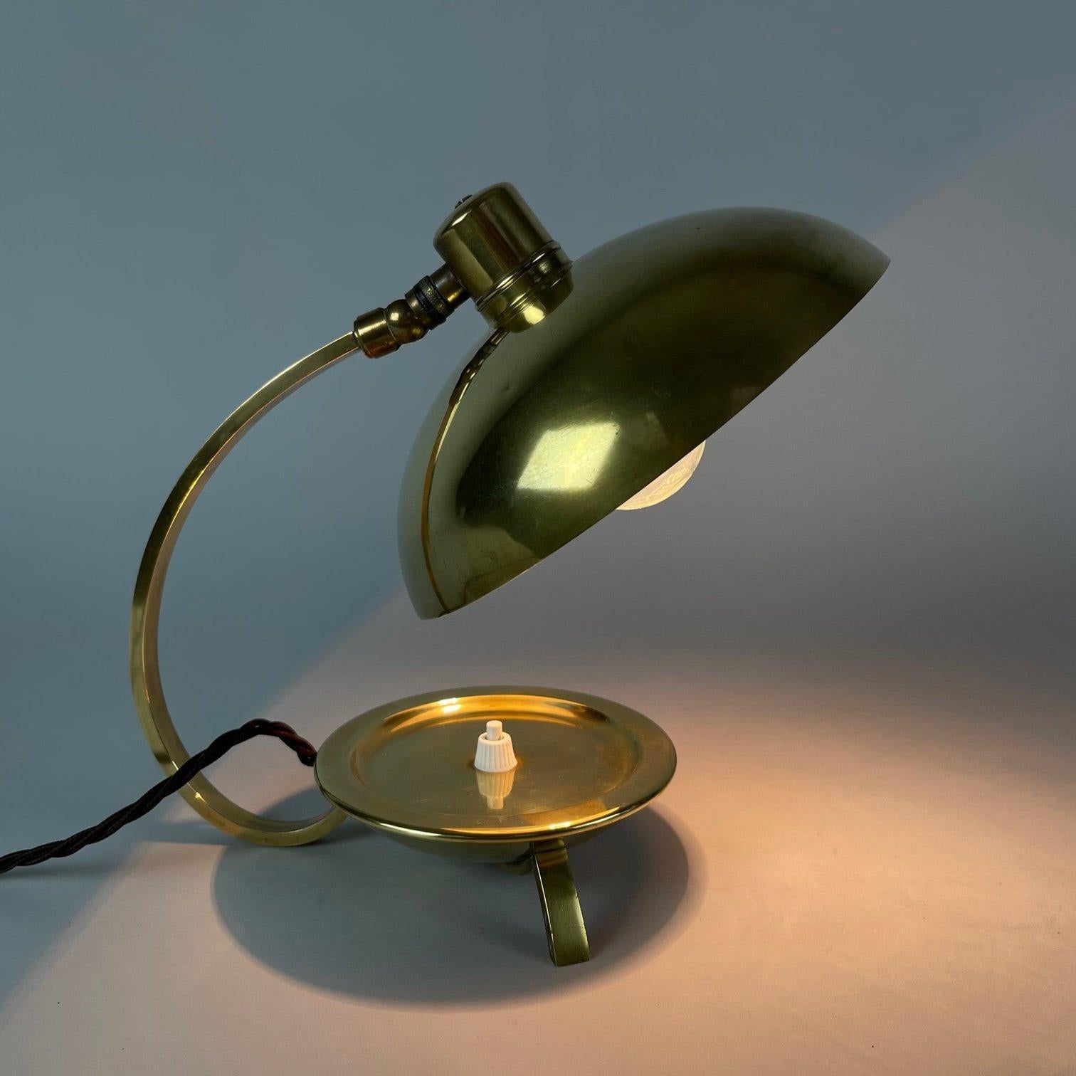 Art Deco Brass Table Lamp, 1930's 2