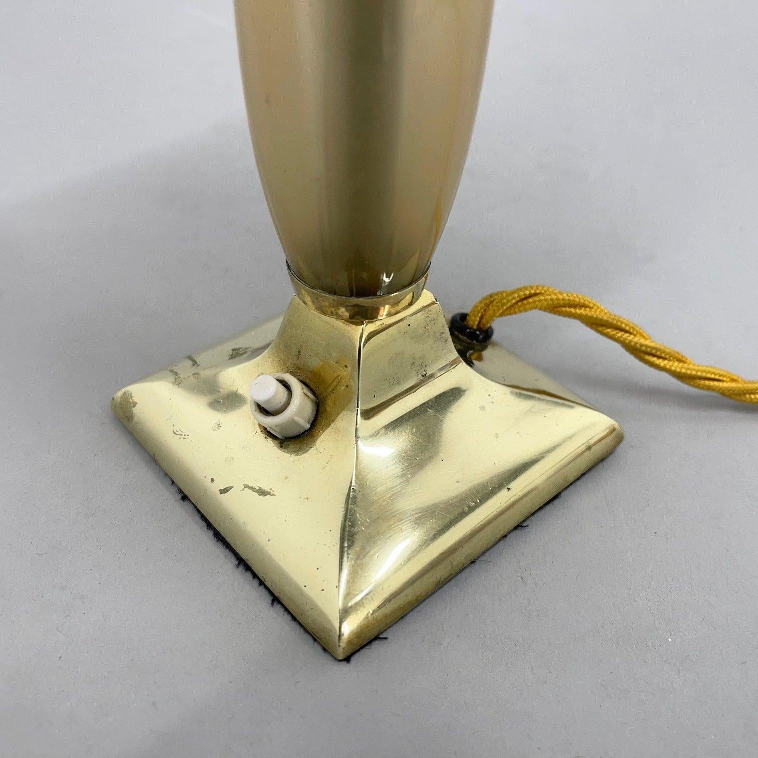 Art Deco Brass Table Lamp, 1930's  For Sale 2
