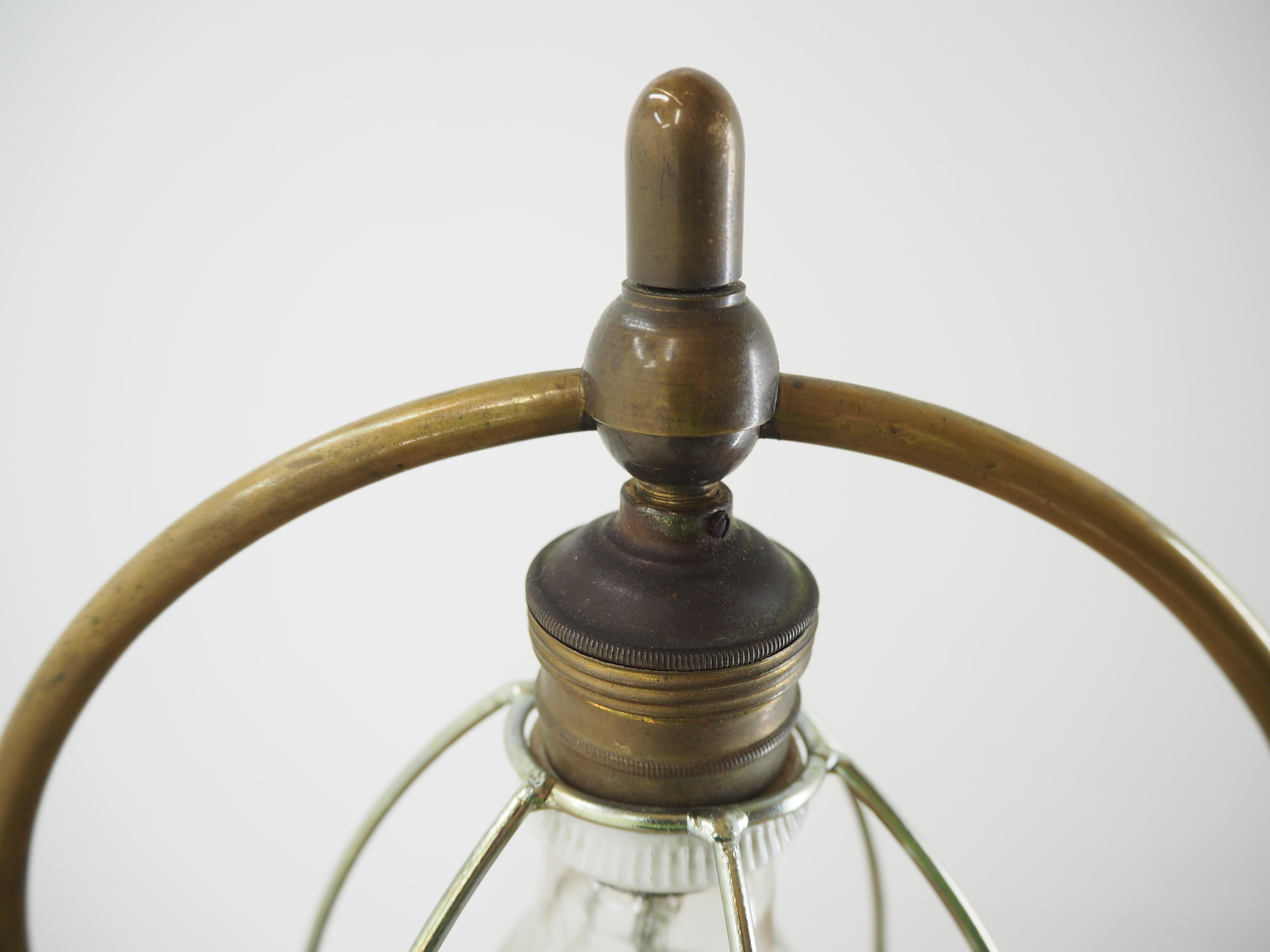 Art-Déco-Tischlampe aus Messing, 1930er Jahre im Angebot 3