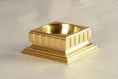 Art Deco Brass Table Lamp and Writing Set with Ink Well and Blotter Rocker