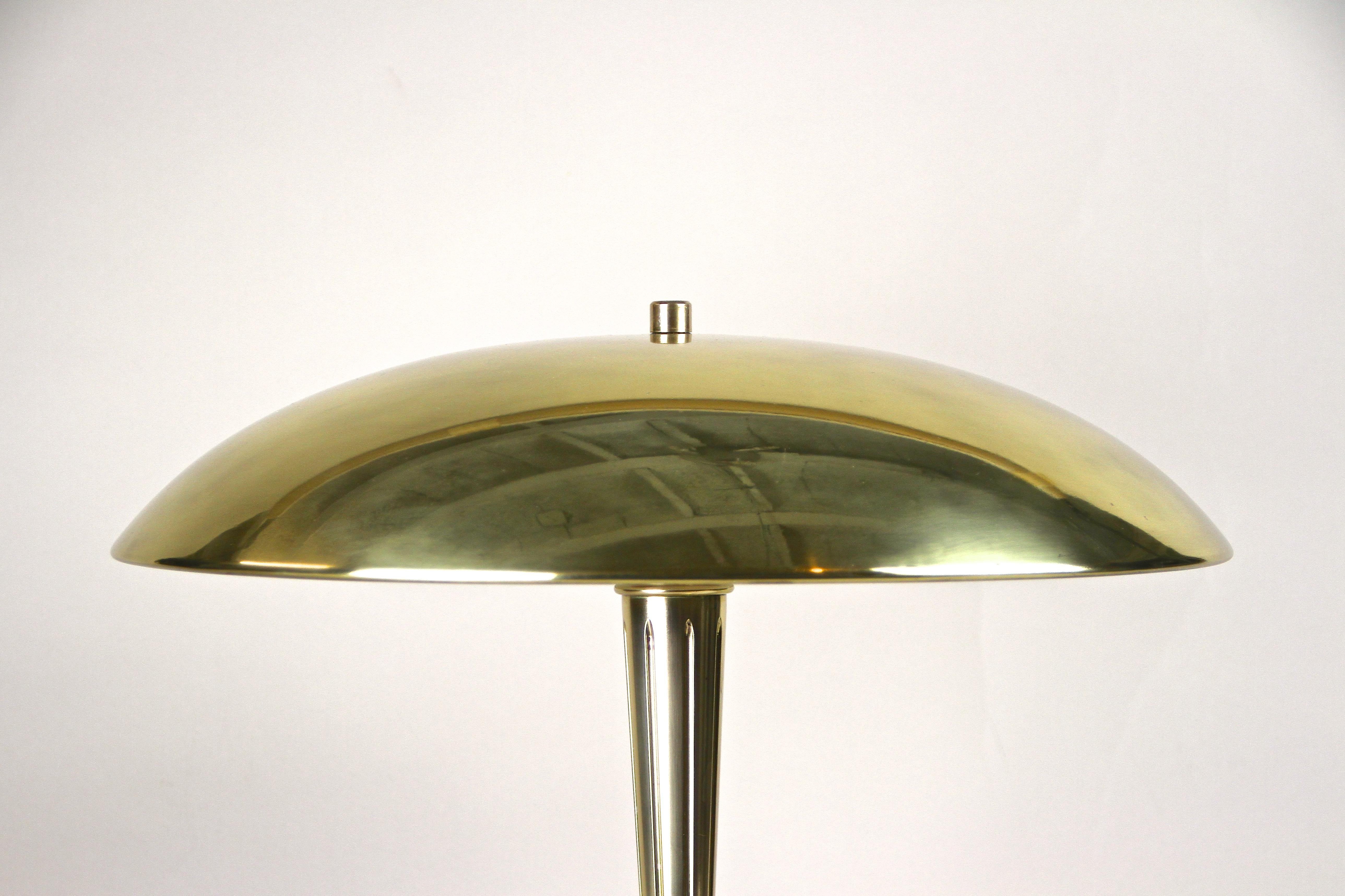 Austrian Art Deco Brass Table Lamp, Austria, circa 1920