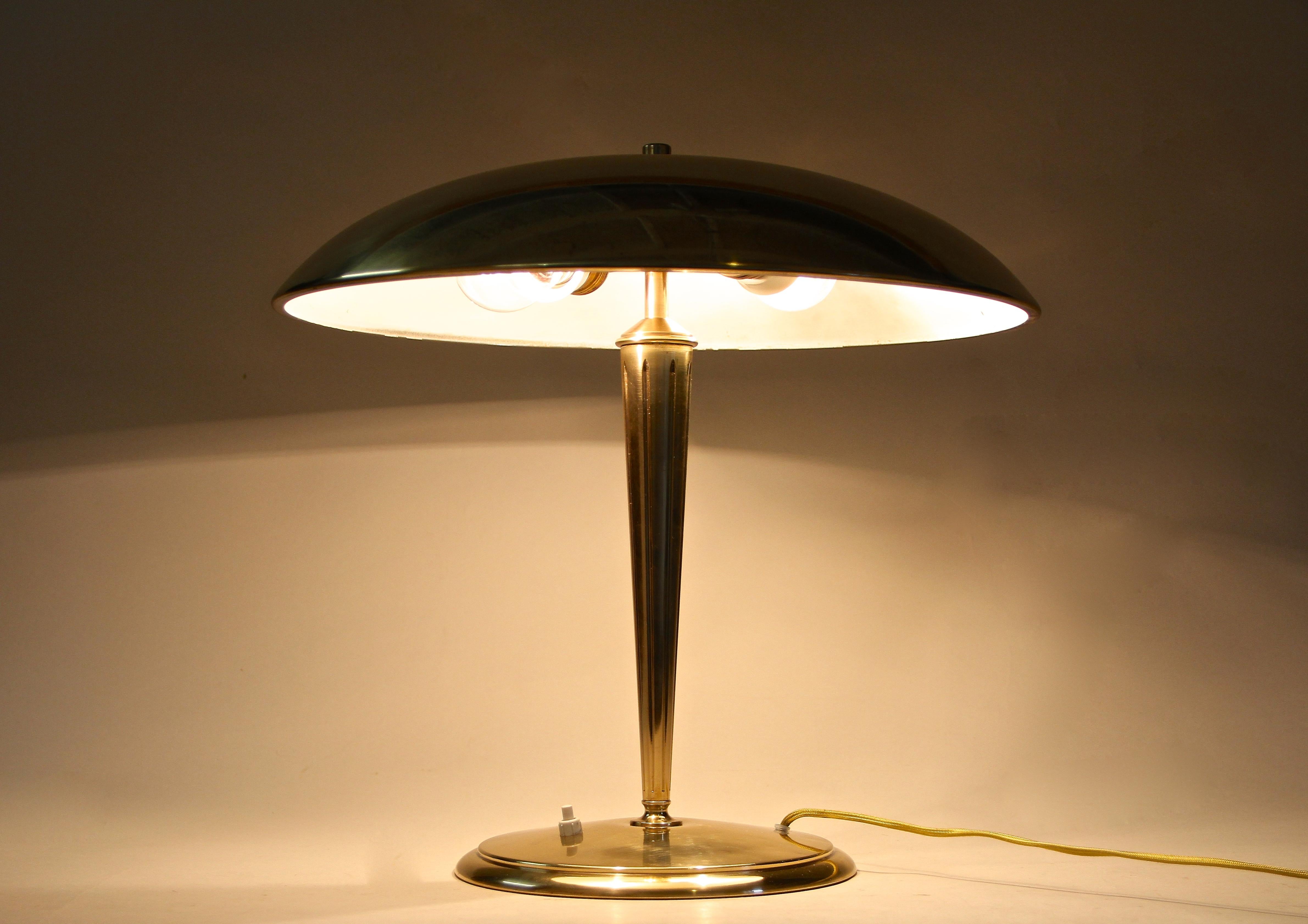 Art Deco Brass Table Lamp, Austria, circa 1920 3