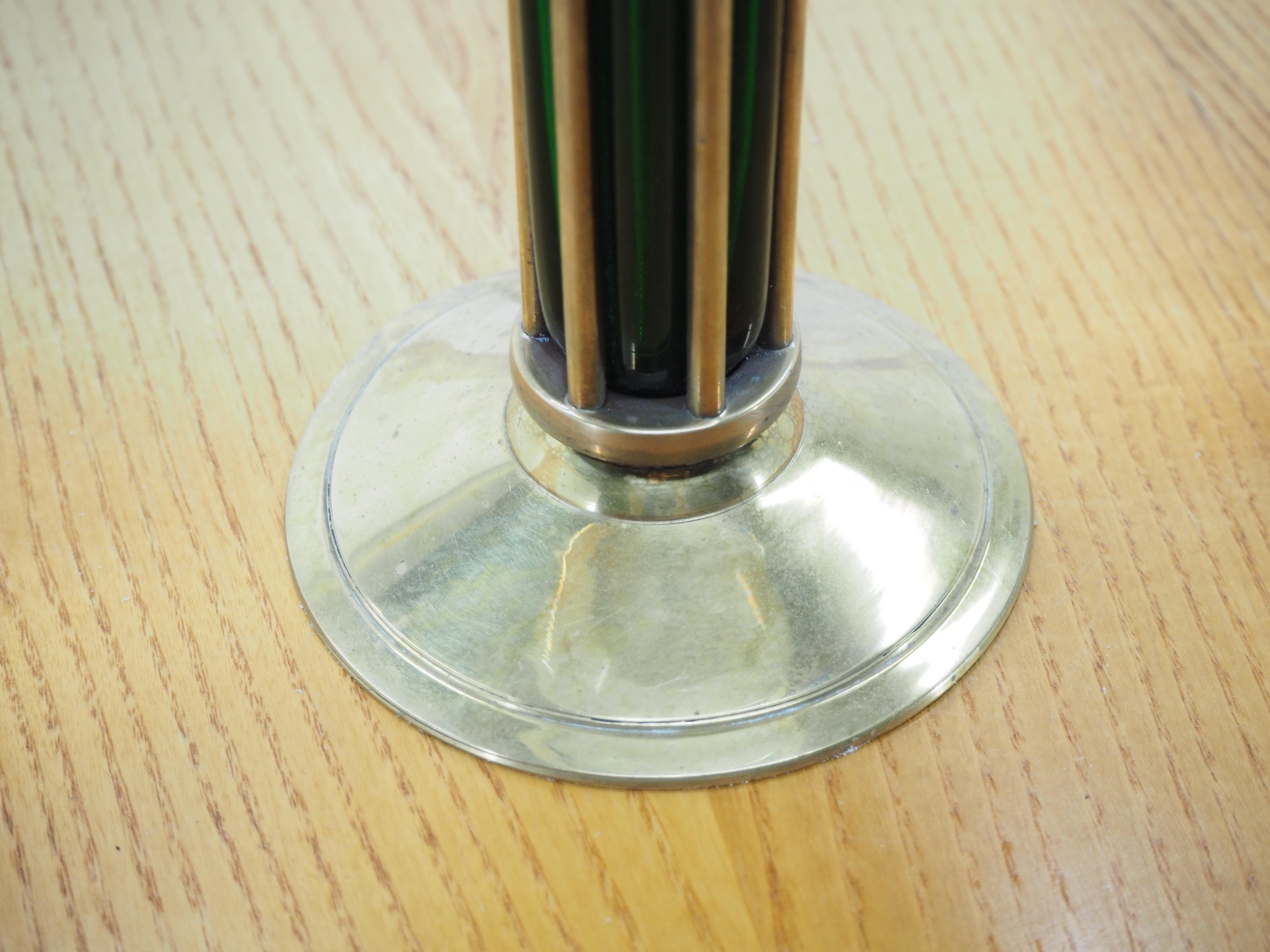 Early 20th Century Art Deco Brass Table Lamp