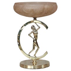 Art Deco Brass Table Lamp