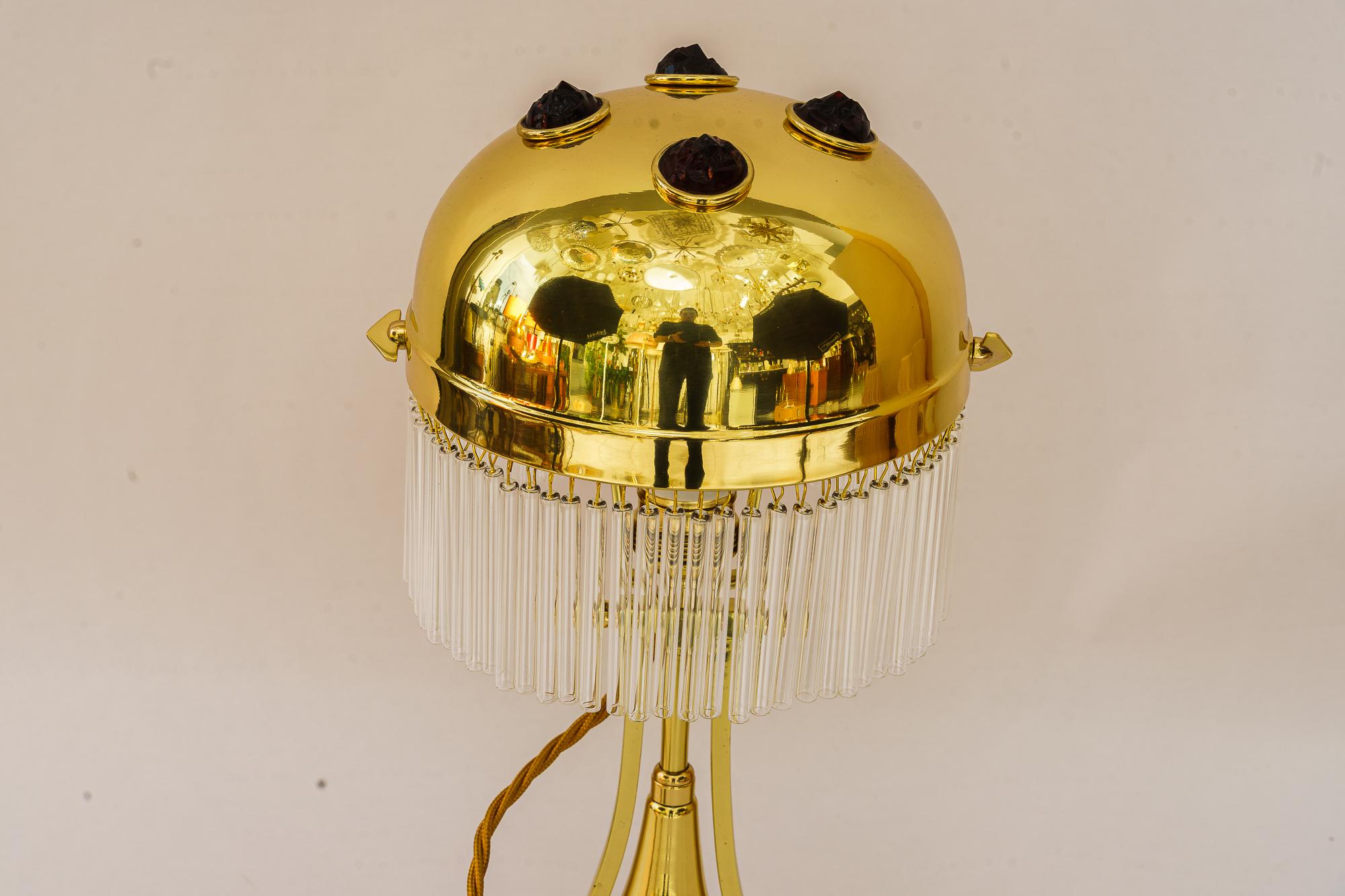 Art Deco brass table lamp vienna around 1920s For Sale 1