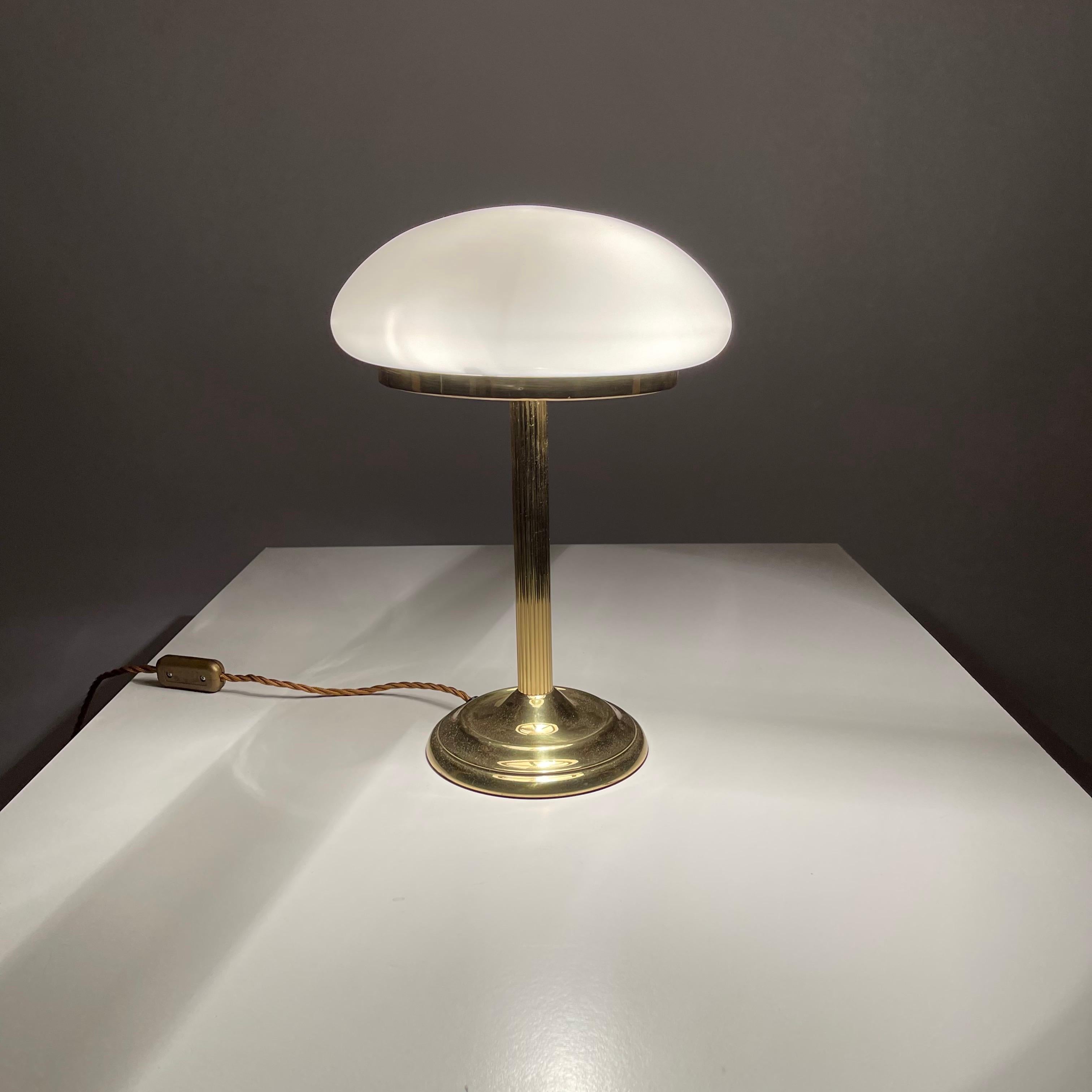 Art Deco Brass Table Lampe, Austria, 1970s For Sale 3