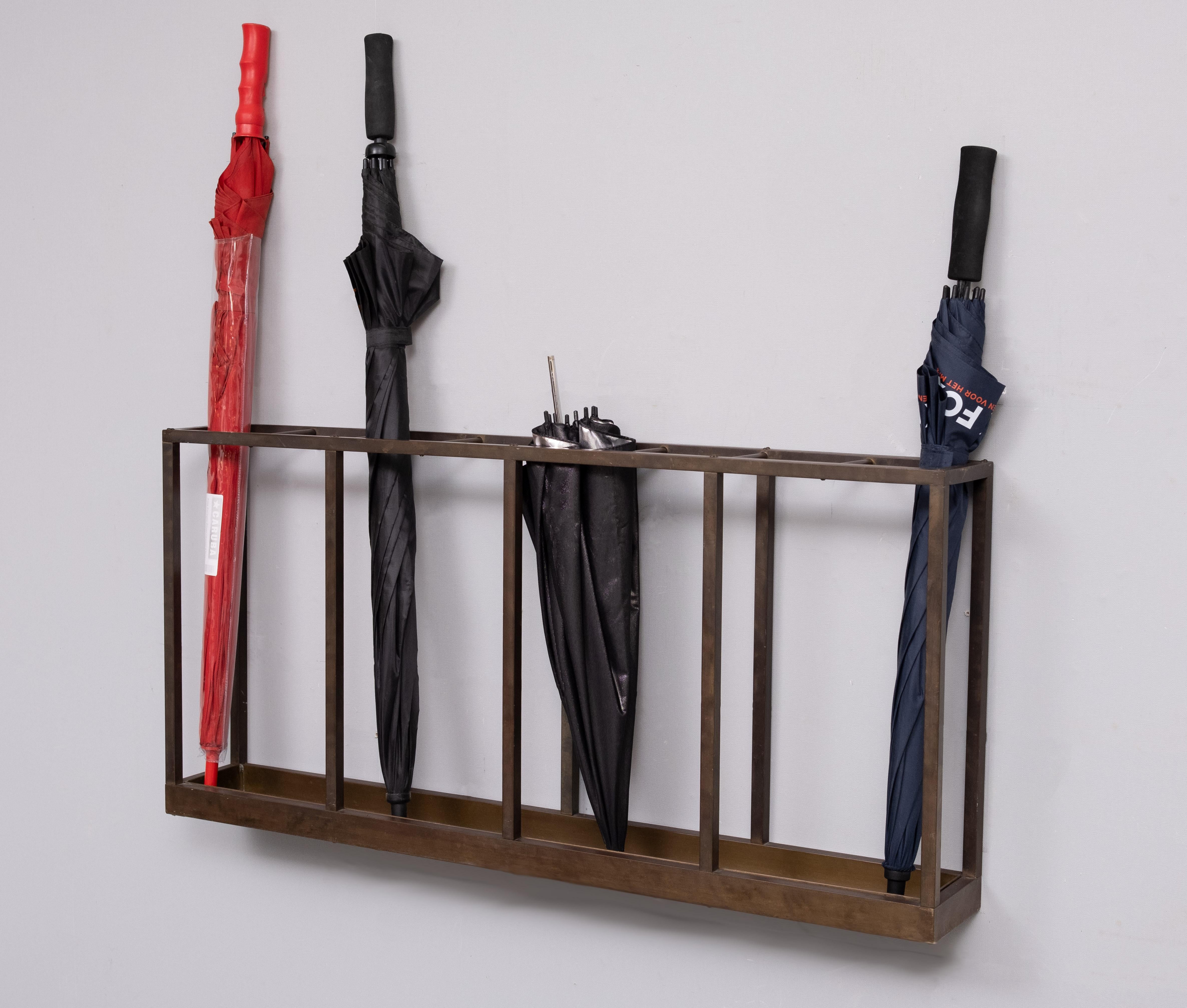 Support pour parapluie et canne en laiton Art déco  Hollande des années 1930 en vente 1