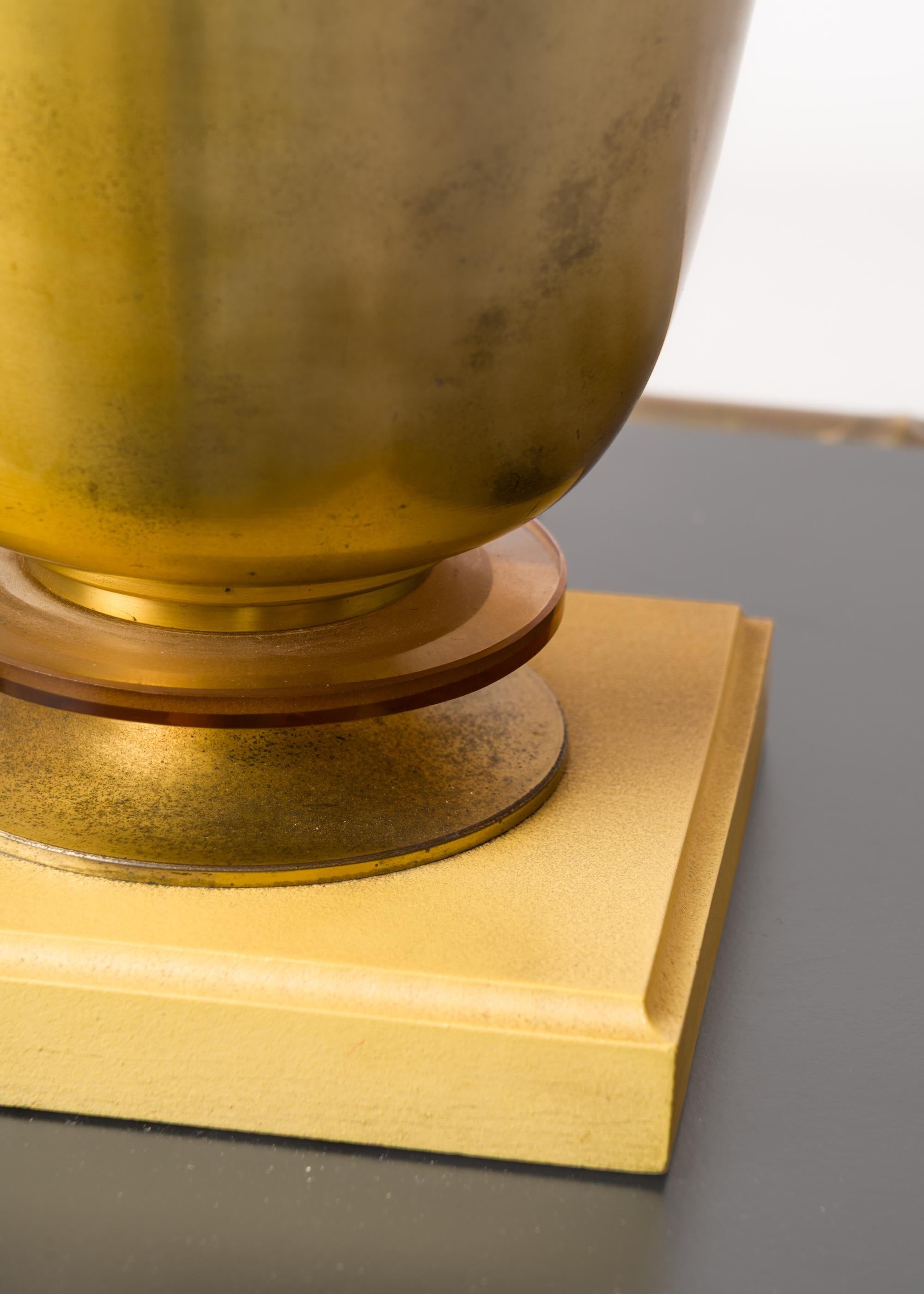 Francese Accendino in ottone Art Deco in vendita