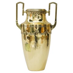 Art Deco Messingvase Wien um 1920er Jahre