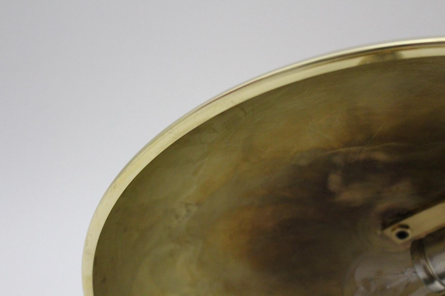 20th Century Art Deco Brass Vintage Mushroom Table Lamp Desk Lamp 1930s Vienna