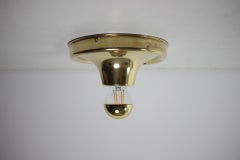Art Deco Brass Wall or Ceiling Lamp, 1930s