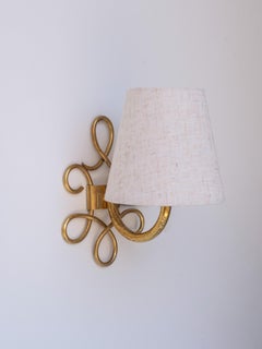 Art Deco Brass Wall Sconces - In the style of Jules Leleu - France 1930s