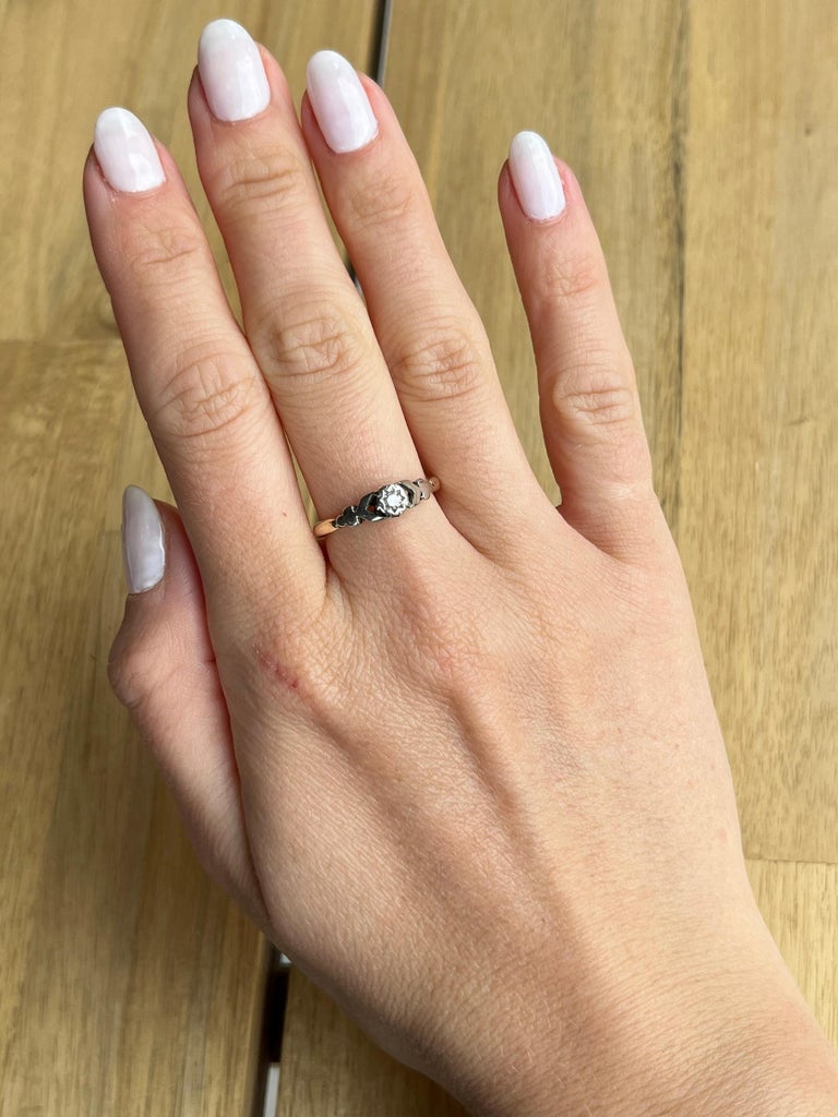 Art Deco Bravingtons Diamond and Carat Gold Solitaire Ring For