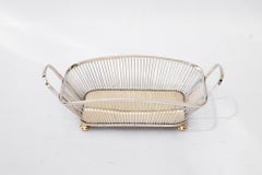 Art Deco Brotkorb Alpaka um 1920er Jahre