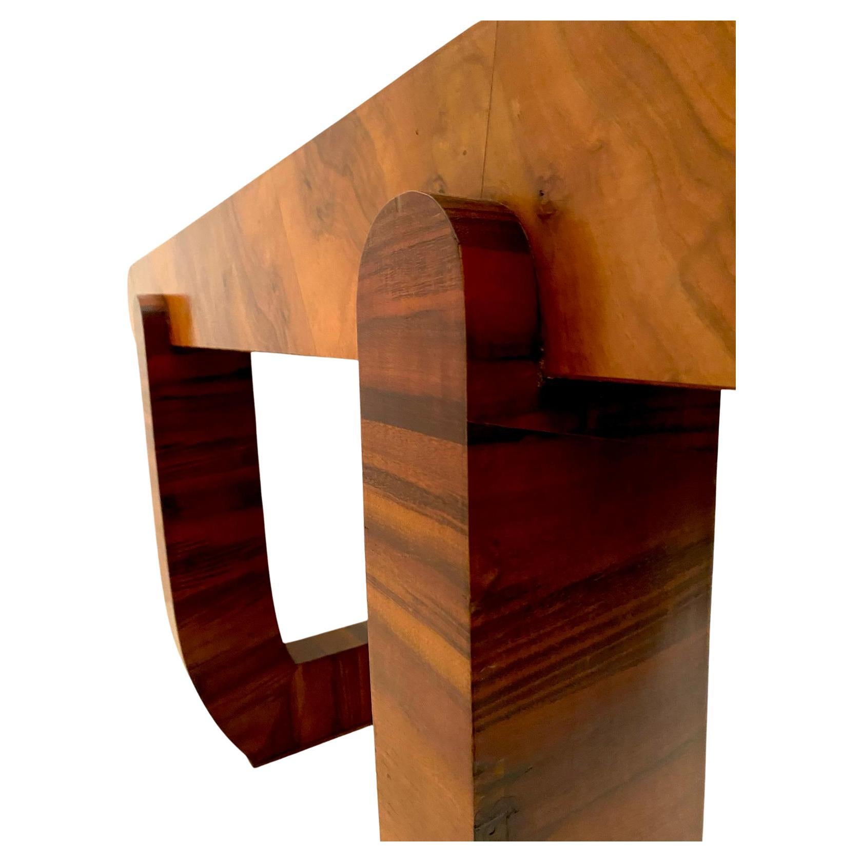 Wood Art Deco Briar Root Dining Table, France, 1930s