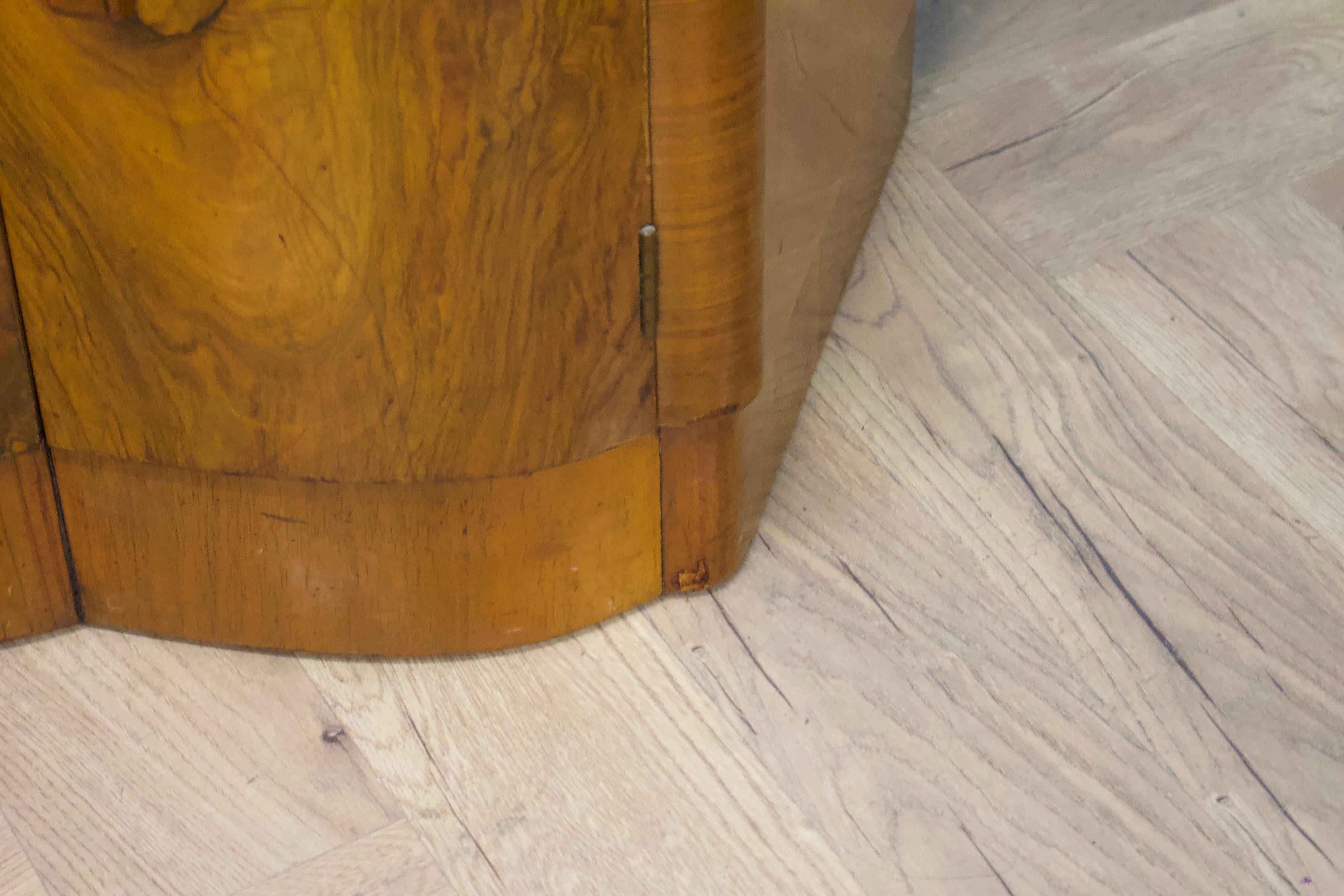 Cassettone in radica di noce inglese Art Déco, anni '30 in vendita 5