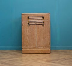 Art Deco British Limed Oak Tallboy, 1930s