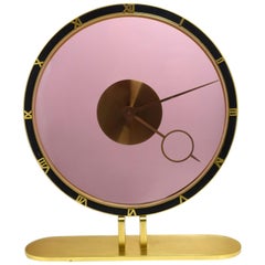 Art Deco Bronze and Black Clock by Kienzle, circa 1935, Germany