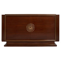 Art Deco Bronze and Mahogany Sideboard