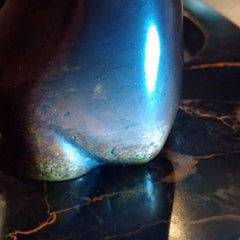 Art Deco Bronze and Marble 'Polar Bear' Vide Poche by Lavroff