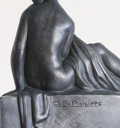 Art Deco Bronze Bather