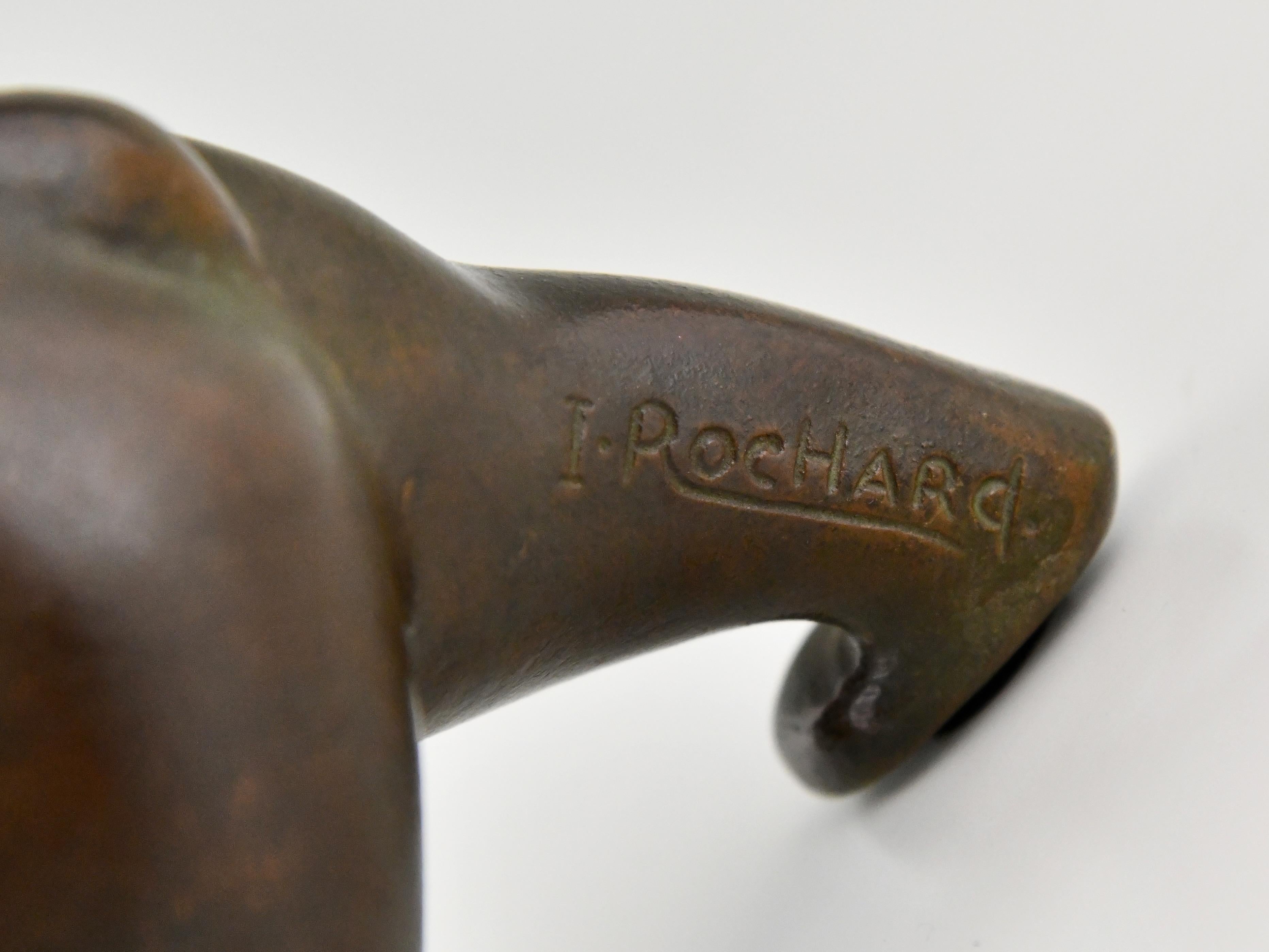 Scultura di orso in bronzo Art Deco di Irenee Rochard Francia 1930 in vendita 2