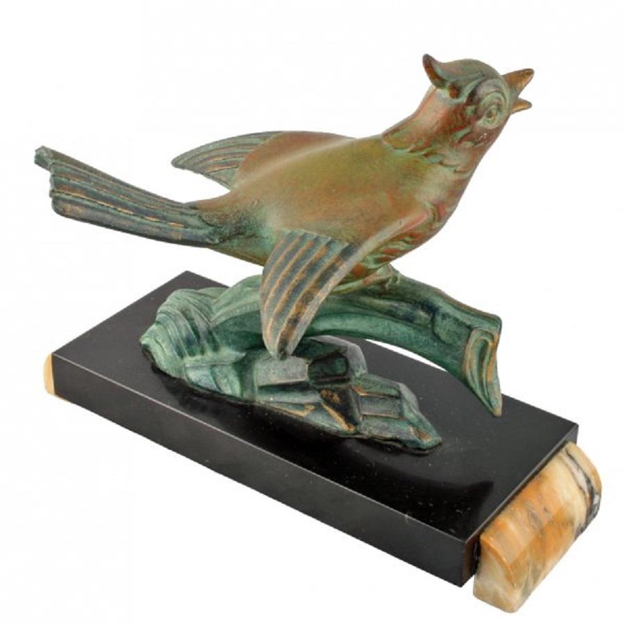 Art Deco Bronze Bird, 20th Century In Good Condition For Sale In London, GB