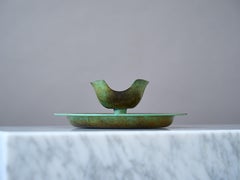 Art Deco Bronze Bowl by GAB Guldsmedsaktiebolaget, Sweden, 1930s.