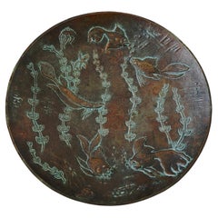 Bol en bronze Art déco par Gunnar Nylund, Suède, années 1940