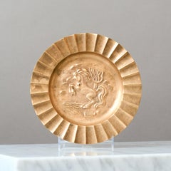 Art Deco Bronze Bowl / Dish by Sven Larsson, Ystad Metall / Brons, Sweden, 1940s