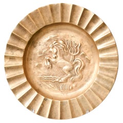 Art Deco Bronze Bowl / Dish by Sven Larsson, Ystad Metall / Brons, Sweden, 1940s