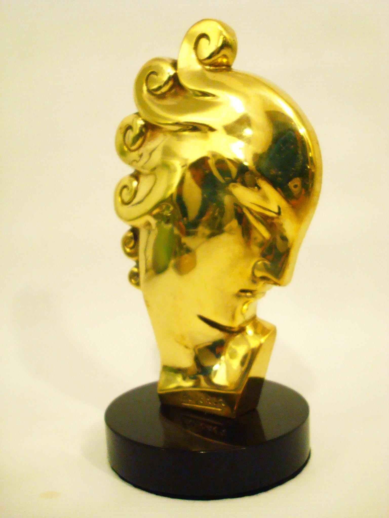Art Déco Scultura in bronzo Art Deco di un busto di donna / Francia, 1930 in vendita