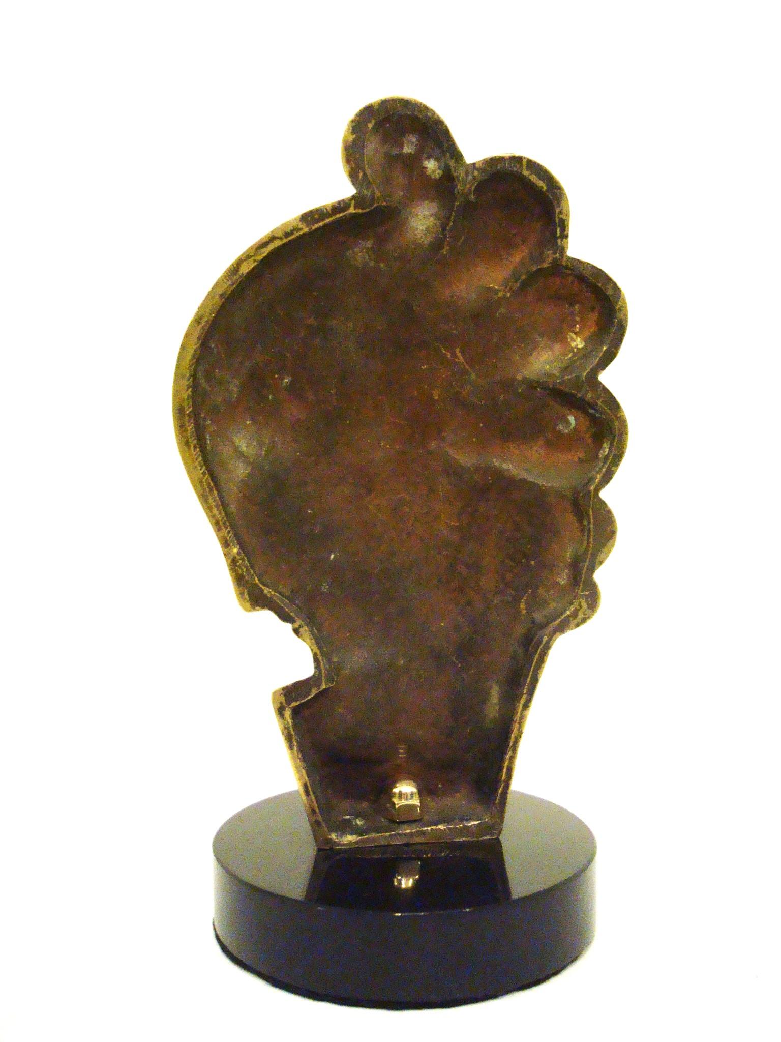 Francese Scultura in bronzo Art Deco di un busto di donna / Francia, 1930 in vendita